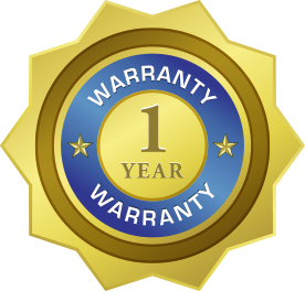 1 Year warranty on our work